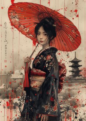 Geisha Japanese Samurai