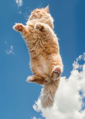 cat flying