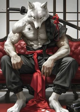 wolf samurai