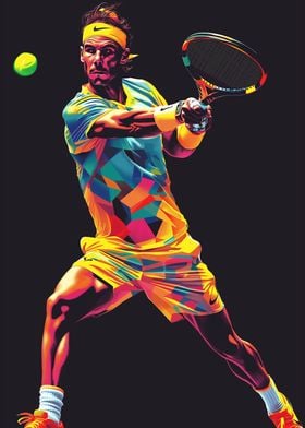 Rafael Nadal In Wpap Art