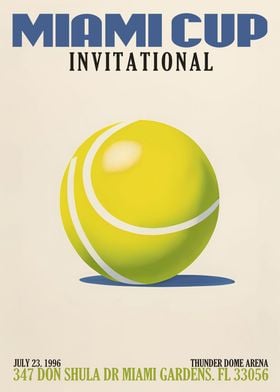 1996 Miami Cup Tennis Art