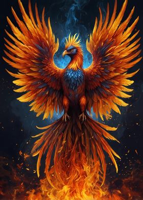 Mystical Phoenix Bird