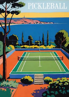 Vintage Pickleball Poster