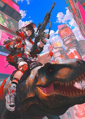 Urban Dino Rider Anime