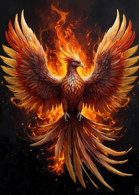 Mystical Phoenix Bird