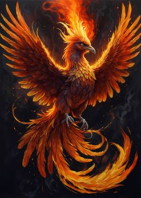 Mystical Phoenix Bird