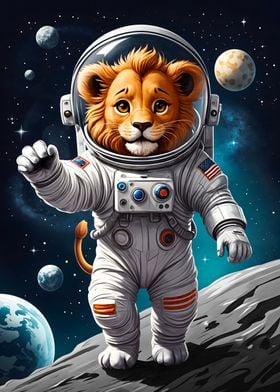 Lion Astronaut