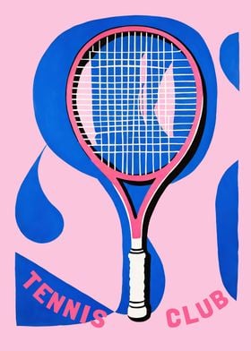 Cute Tennis Club Poster