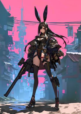 Cyber Bunny Warrior