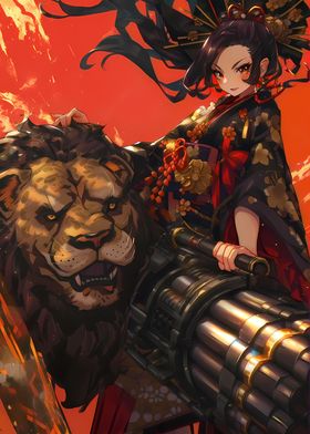 Lion Black Geisha