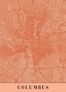 Columbus Orange Map