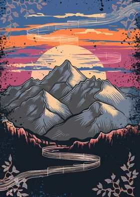 A Mountain Illustration