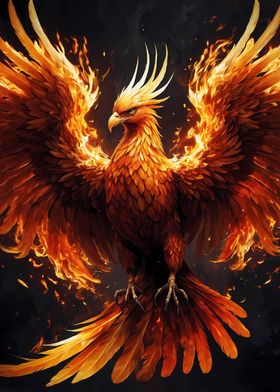 Mystical Phoenix Bird