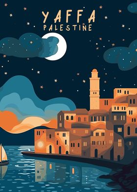 Yaffa Palestine Poster Art