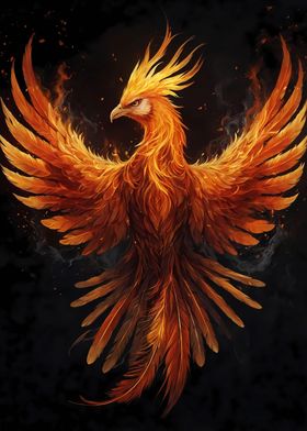 Mystical Phoenix Bird