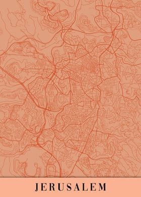 Jerusalem Orange Map