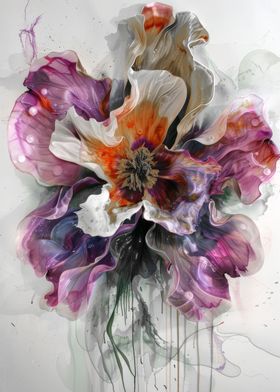 Graceful floral artwork