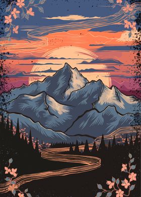 A Mountain Illustration