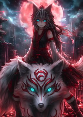 Kitsune Anime Bloodmoon