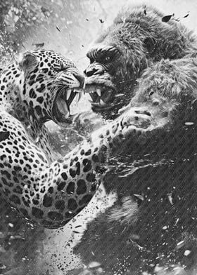 JaGuar vs gorilla