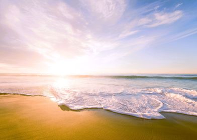 Dawn Sunrise Over Beach