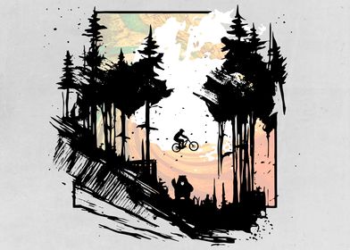 Forest MTB Rider 