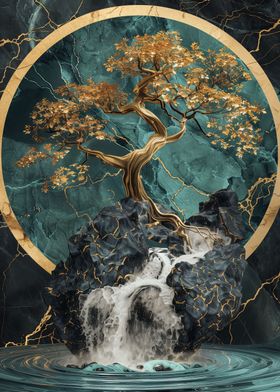 Golden Tree of Harmony Art