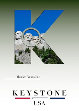 USA Keystone Letter K