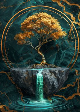 Golden Tree of Harmony Art