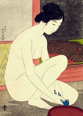 Woman after bath