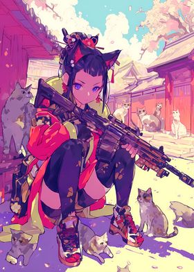 Geisha Cats Rifle