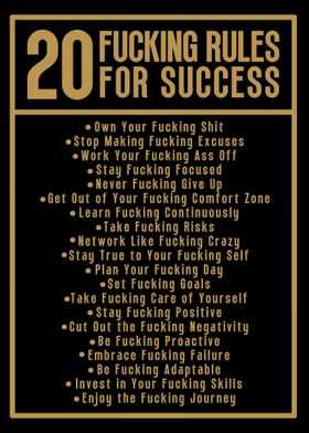 20 Rules For Success