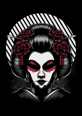 Dark Japanese Geisha 