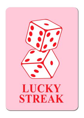Pink Lucky Streak Dice
