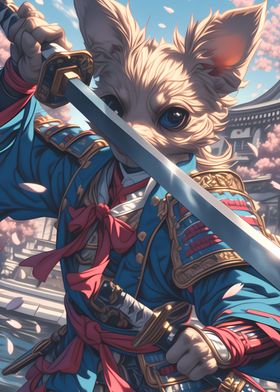 Chihuahua Samurai Blossom