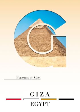 Pyramid Giza Letter G