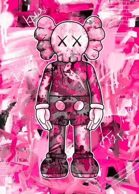 pink kaws