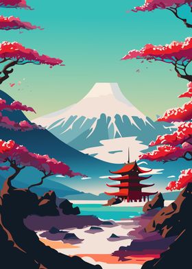 Japanese Landscape Shrine