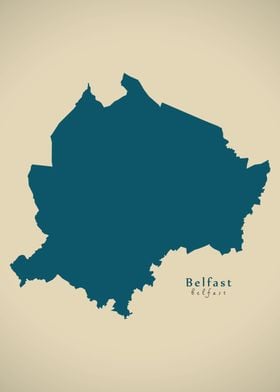 Belfast map