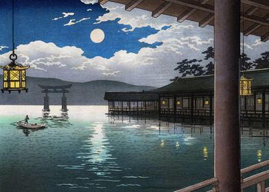 Summer Moon at Miyajima