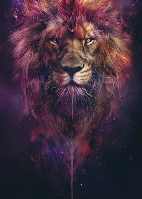 lion king head poster