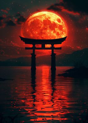 Blood Moon Torii Gate