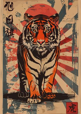 Rising Sun Flag Tiger
