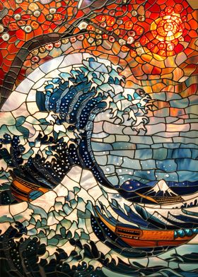 Kanagawa Stained Glass Art