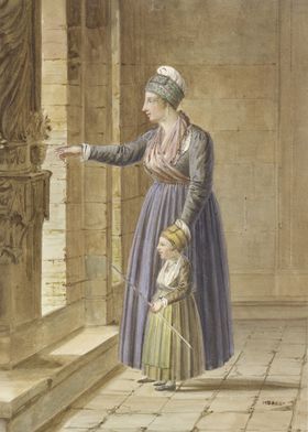 Woman with her daughter