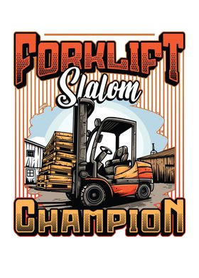 Forklift Slalom Warehouse