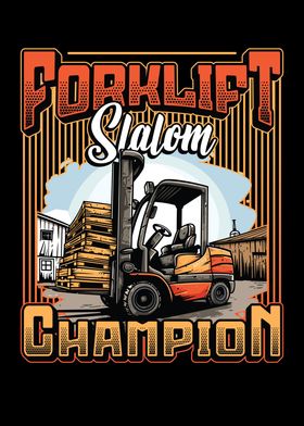 Forklift Slalom Warehouse