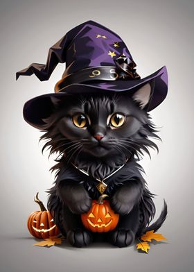 Cute Halloween Cat