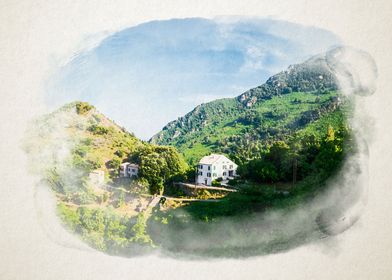 House in Corsican mountain