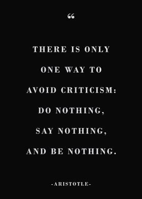 How To Avoid Criticism